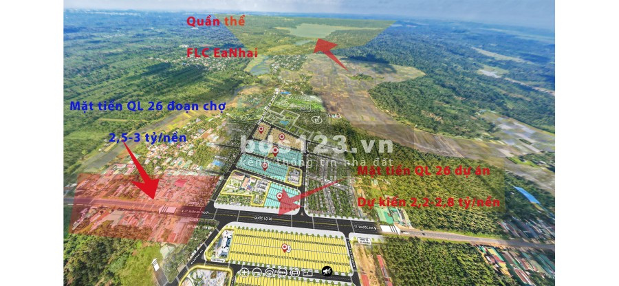 Cần bán 2 lô đất A9-32, 33 tại xã Ea Knuếc km19, Quốc Lộ 26 giá chưa đến 1 tỷ 2