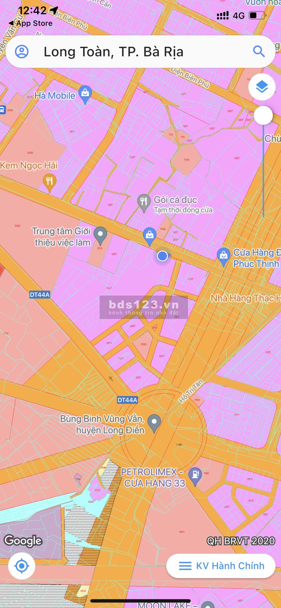 Bán đất nền dự án khu dân cư Long Toàn, đất vàng trung tâm thành phố Bà Rịa, giá tốt
