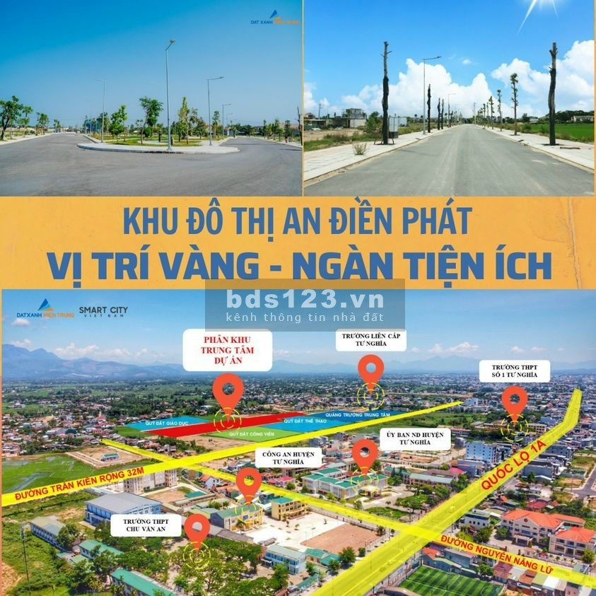 Mở bán giỏ hàng đất nền trung tâm Thị trấn La Hà, cạnh Uỷ Ban, Công An Tư Nghĩa, hạ tầng điện âm