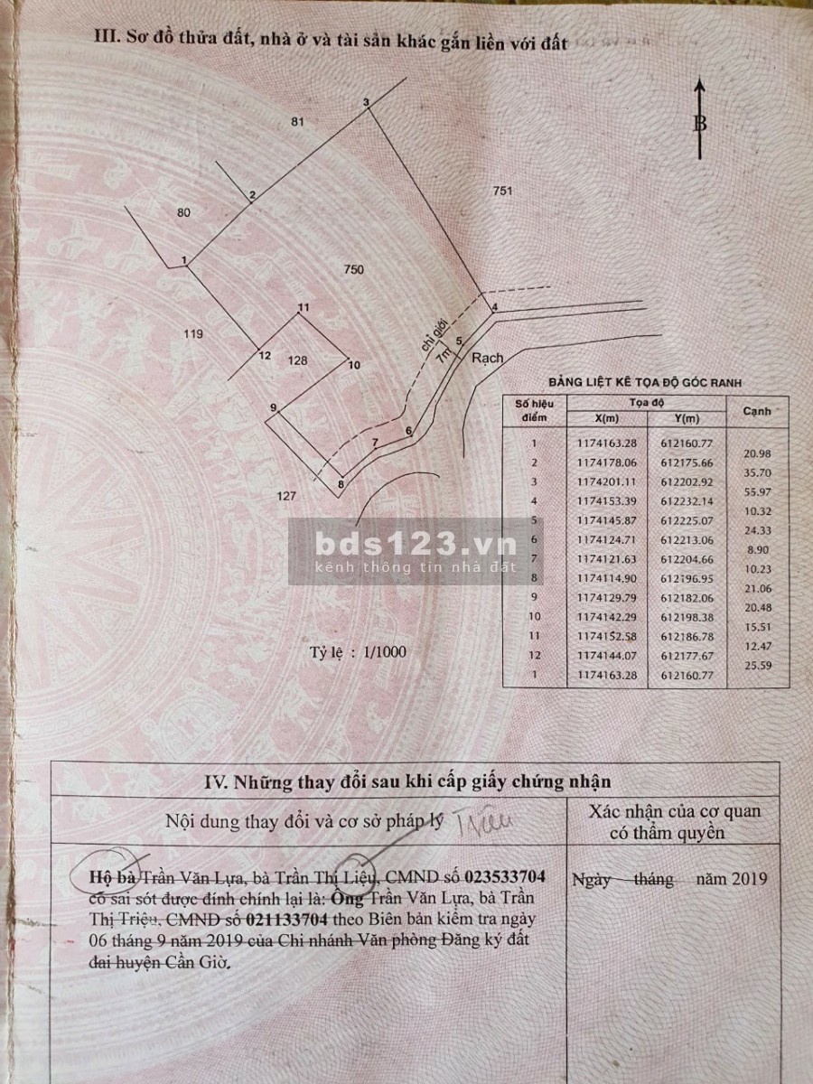 Chính chủ bán mảnh đất 2 mặt tiền cực đẹp tại Xã Bình Khánh - Cần Giờ lh 0918191214