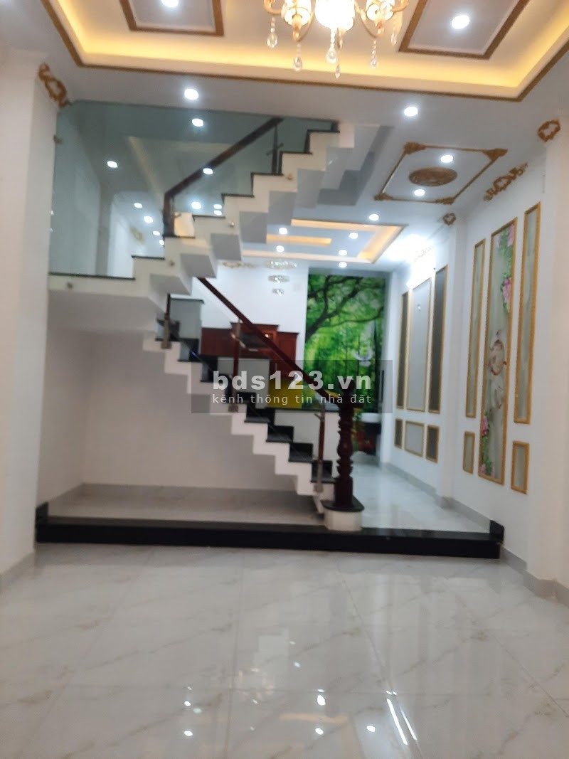 Nhà bán hẻm 1/ đường số 6, Bình Hưng Hòa B, Bình Tân đúc kiên cố 1 trệt, 2 lầu, sân thượng