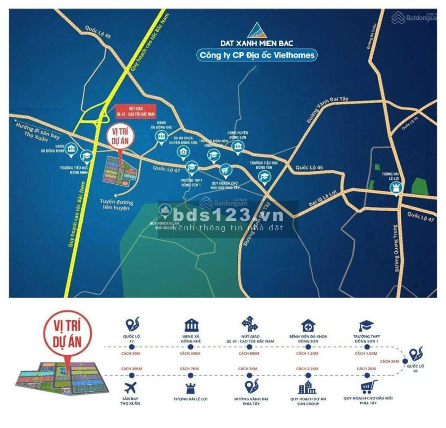 Cơ hội cho các nhà đầu tư x2, x3 tài sản tại Thanh Hóa với vốn đầu tư chỉ 600 triệu ~10tr/m2