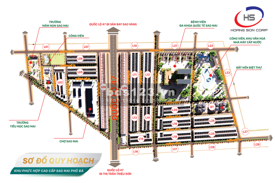 Đầu tư 1 vốn 4 lời tại khu phức hợp cao cấp Sao Mai Phố Đà, Triệu Sơn, Thanh Hoá