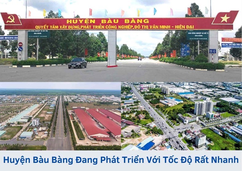 Huyện Bàu Bàng đang phát triển với tốc độ rất nhanh