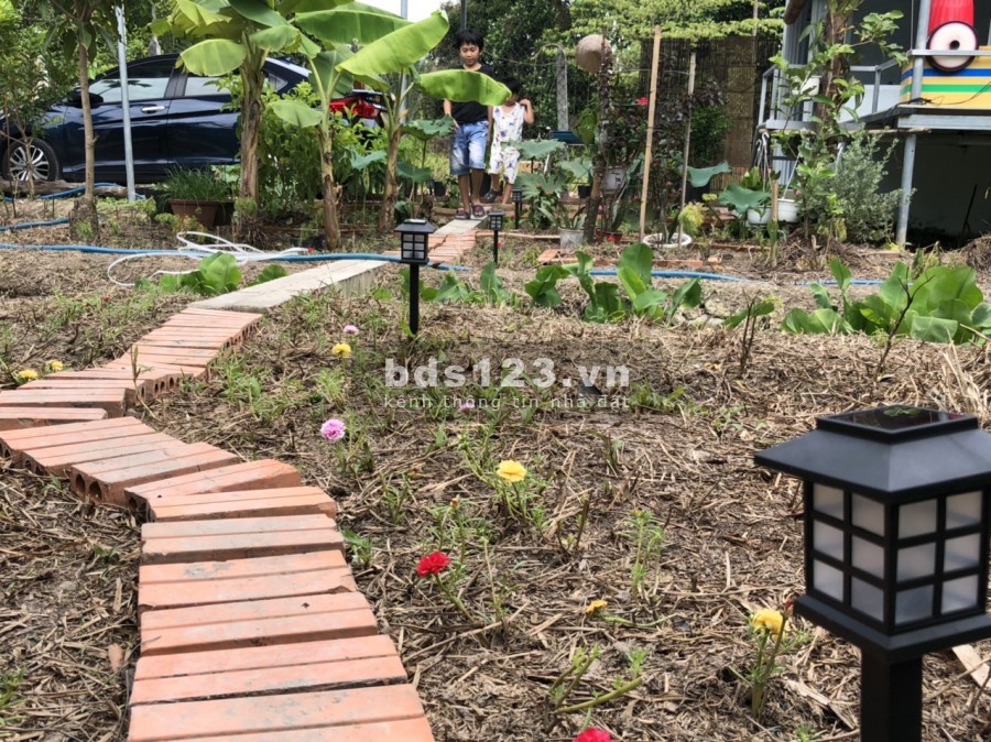 Bán đất vườn tặng căn nhà nhỏ dt gần 400m, thổ cư lên tới 150m, An Sơn, Thuận An, sổ hồng riêng