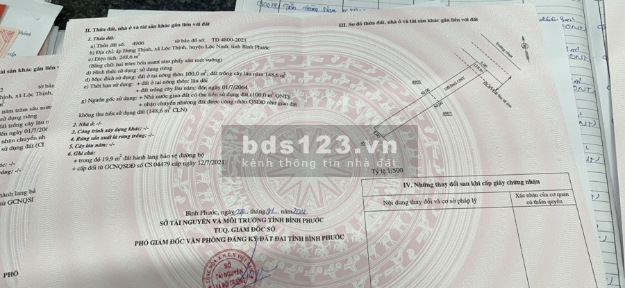 Bán đất Lộc Ninh thổ cư sổ sẵn giá f0 liên hệ 0989886215, pháp lý chính chủ, bàn giao sổ ngay