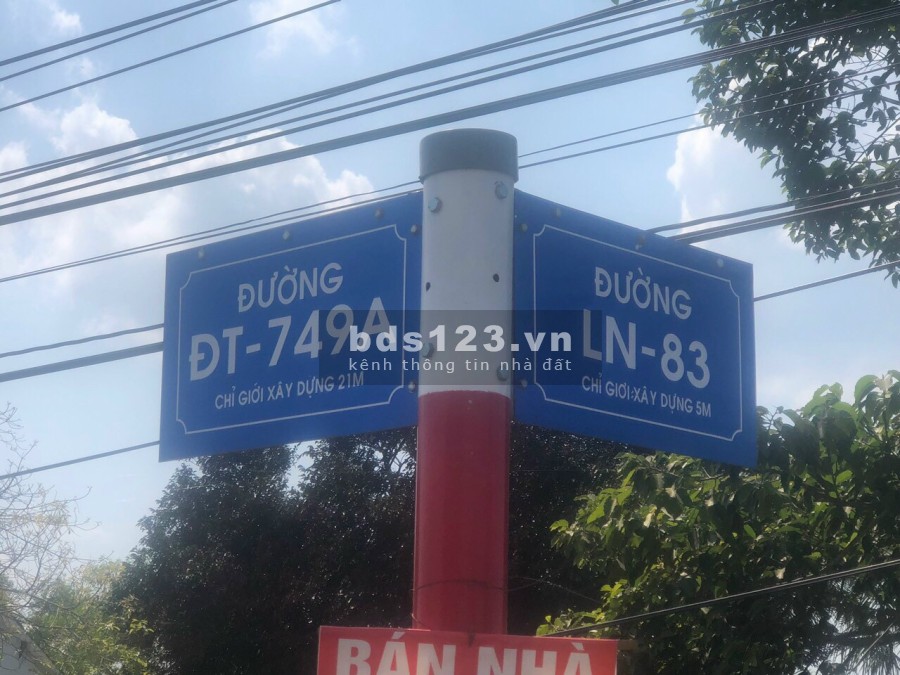 Bán lô đất mt nhựa cách ĐT 749A đúng 400m, dt 20×60m Long Nguyên Bàu Bàng
