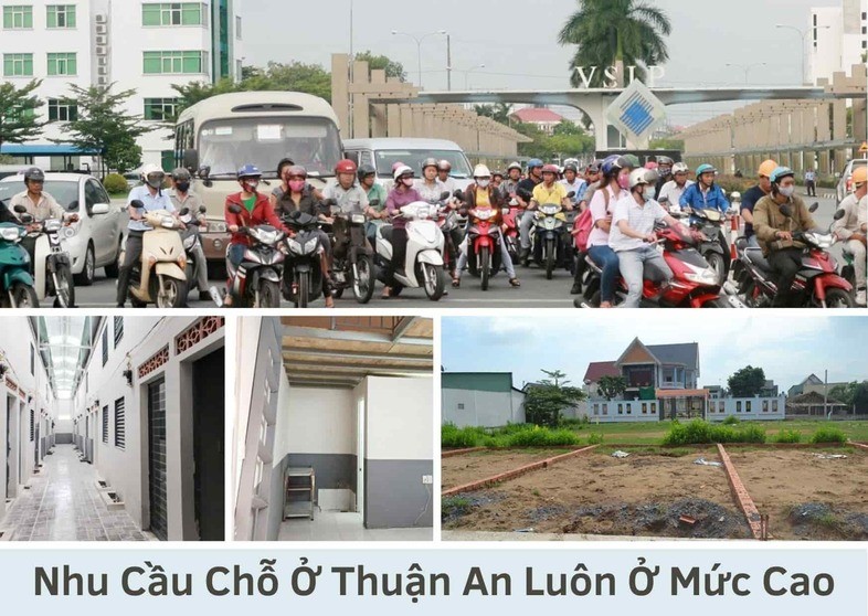Nhu cầu chỗ ở Thuận An luôn ở mức cao