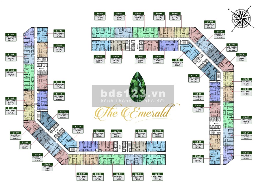 Cần tiền bán gấp căn hộ 2 pn dt 83m2 tại CT8 The Emerald Mỹ Đình, giá hấp dẫn, lh 0983417868