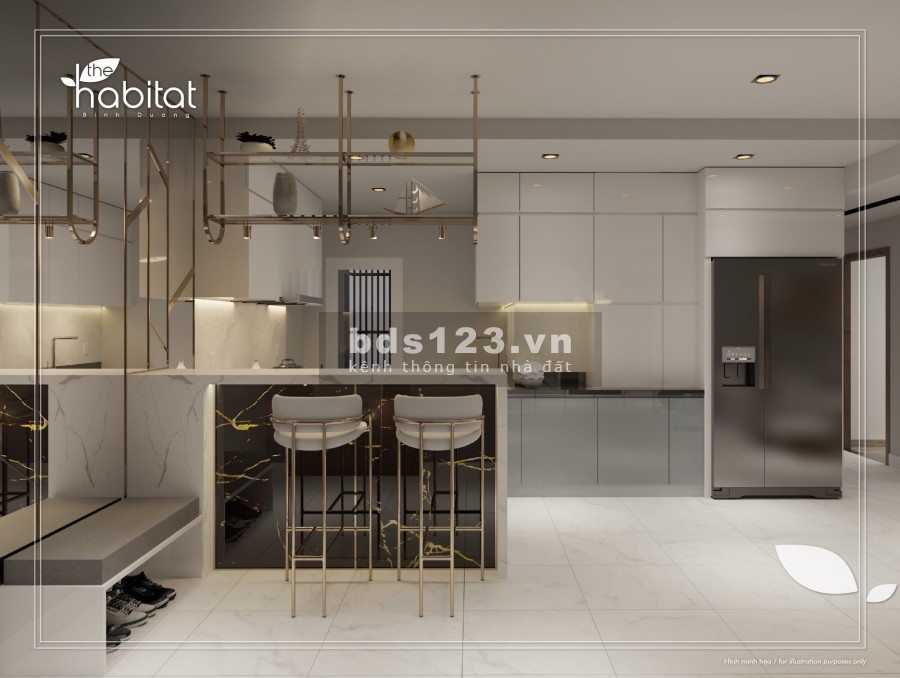 Nhận bookinh căn hộ cao cấp The Habitat Bình Dương Thuận an, giá tốt 750 triệu, tiện ích đủ