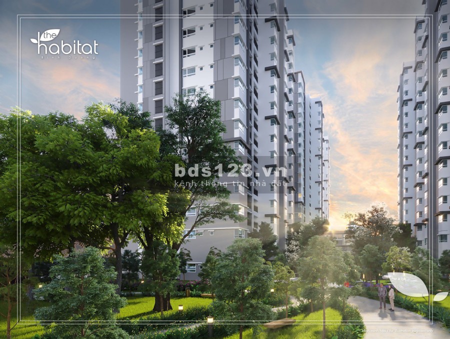 Nhận bookinh căn hộ cao cấp The Habitat Bình Dương Thuận an, giá tốt 750 triệu, tiện ích đủ
