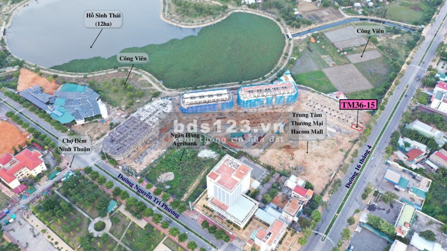 Sở hữu nhà phố trung tâm thành phố Phan Rang Ninh Thuận view hồ Điều Hoà chỉ 3.8 tỷ