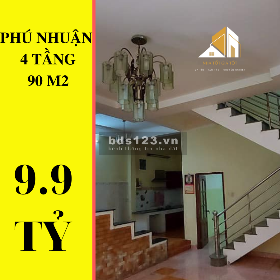 ️Bán CHDV 139/20 Phan Đăng Lưu P.2 Quận Phú Nhuận, diện tích 90m2 4 tầng giá 9.9 tỷ
