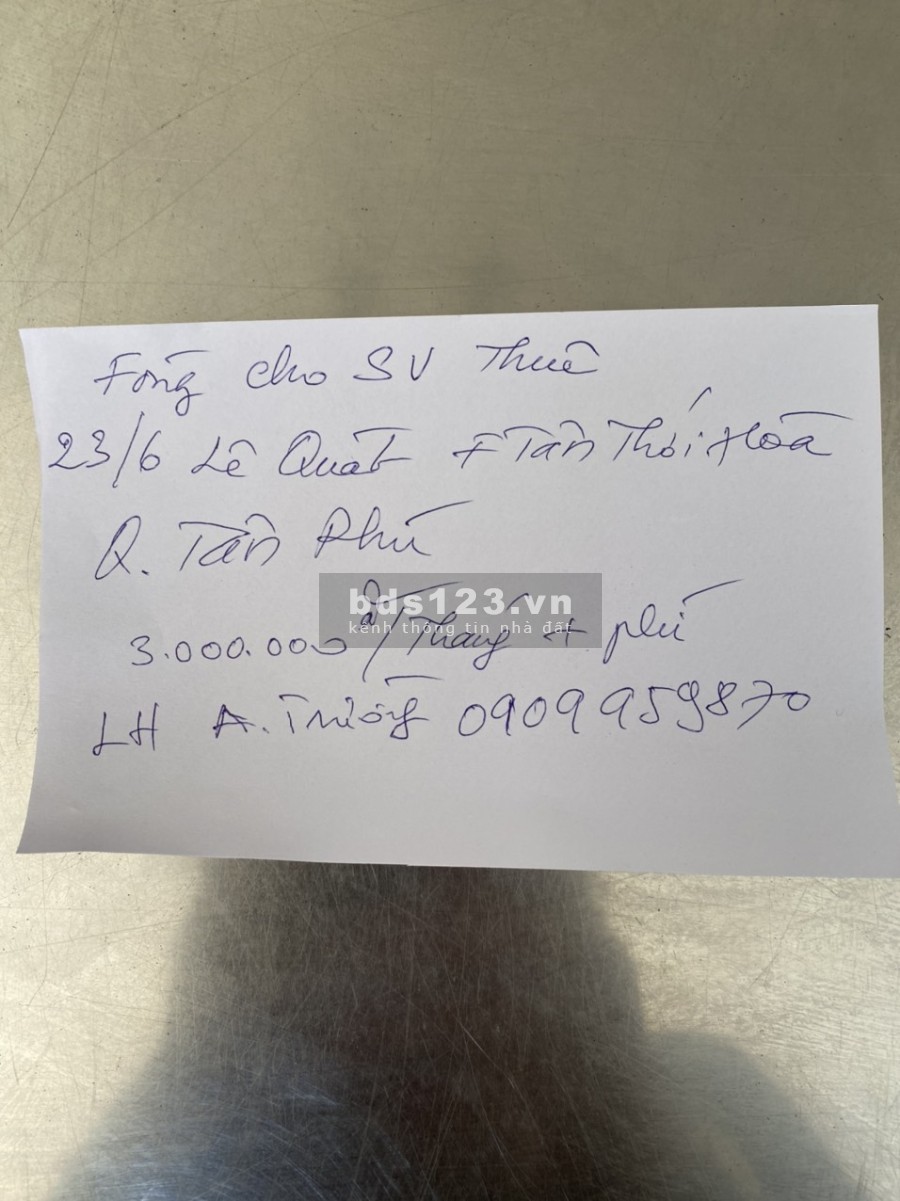 Phòng cho SV đầy đủ tiện nghi, toilet riêng giá 3 triệu/tháng, môi trường sống yên tĩnh