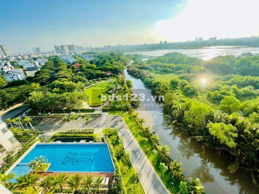 Bán căn hộ Thủ Thiêm Dragon, 2PN dt 80m2, view sông và công viên giá 4.150 tỷ LH 0782543213 Mr.Phú