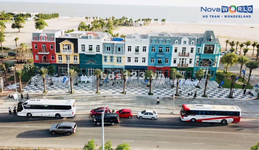 Bán căn Shophouse Wonderland Hồ Tràm, 2 mặt tiền, có chương trình thuê lại 5 năm của Nova