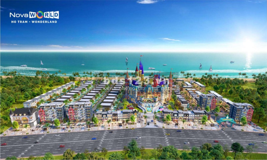 Bán căn Shophouse Wonderland Hồ Tràm, 2 mặt tiền, có chương trình thuê lại 5 năm của Nova
