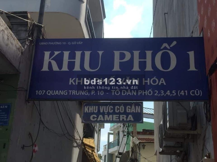 Nhà cách mặt tiền Quang Trung diện tích 90m, 2 tằng dtsd 23m2, giá 2 tỷ4 thương lượng mạnh