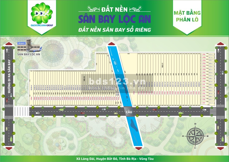 Đất Sổ Sẵn. Thổ Cư. Tại Bà Rịa - Vũng Tàu. Giá 3,2 - 4 triệu/m2. Hỗ trợ vay 70%