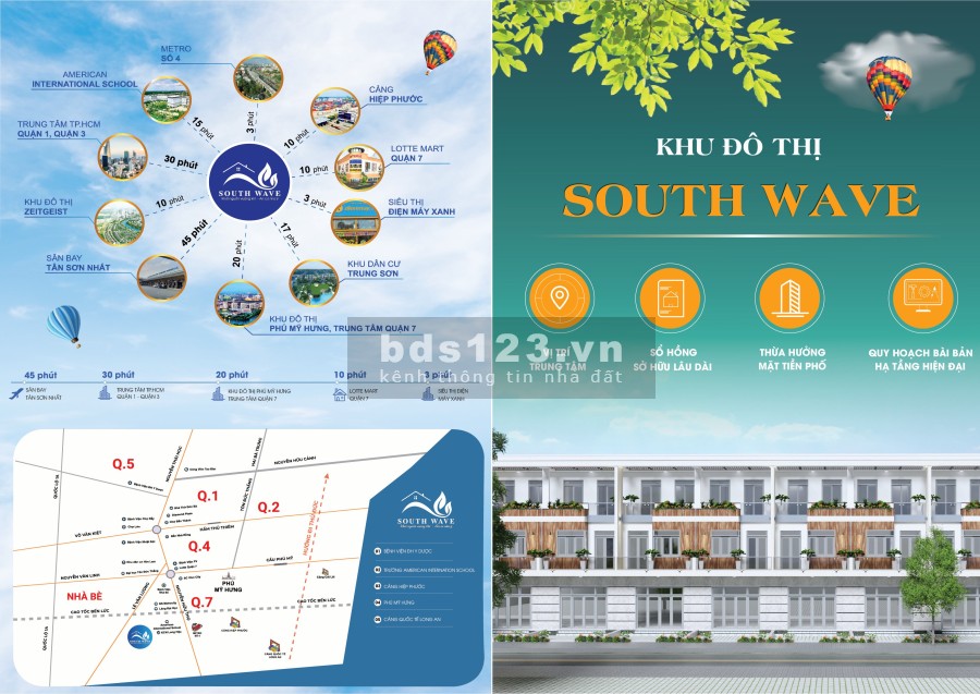Mua nhà khu dân cư South Wave - Nhà Bè tặng ngay 1 cây vàng 9999 lh 0931795618