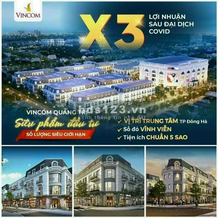 Vincom Shophouse Đông Hà Quảng Trị giá tốt giai đoạn 1 thanh toán linh hoạt, sổ sẵn