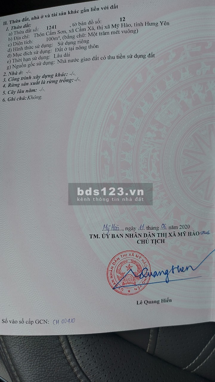 Giãn Dân Cẩm Xá giá chỉ 18.X triệu/1m pháp lý chính chủ, liên hệ 07998638888