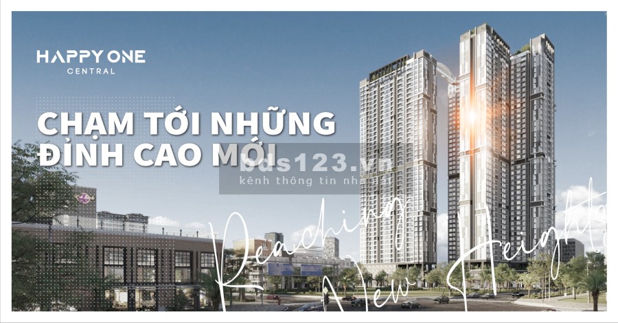 Căn hộ cao cấp Happy One Central căn hộ trung tâm thành phố Thủ Dầu Một, 2 pn, giá chỉ 2.4 tỷ/căn