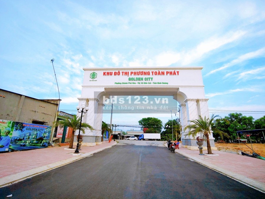 Cần bán lô góc tại Golden City, mặt đường nhựa 12m, thổ cư 100%