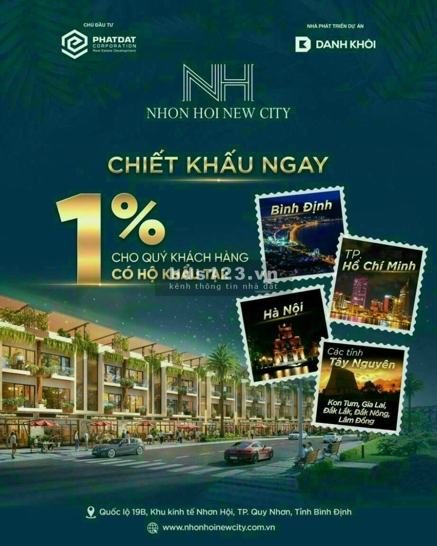 Tập Đoàn Danh KhôI gửi lì xì lộc may mắn đến quý khách hàng: Nhơn Hội New City, lhcc