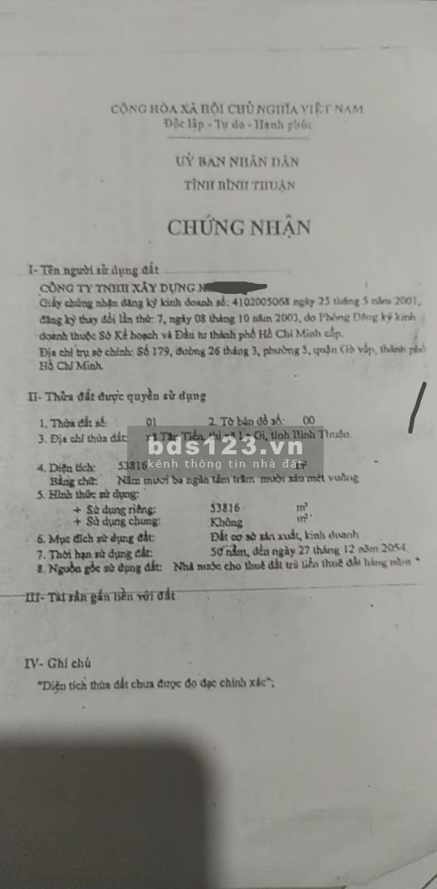 Bán đất Bãi biển Khánh Chi, Lagi Bình Thuận giá bán chỉ 20 tỷ/ha pháp lý chính chủ