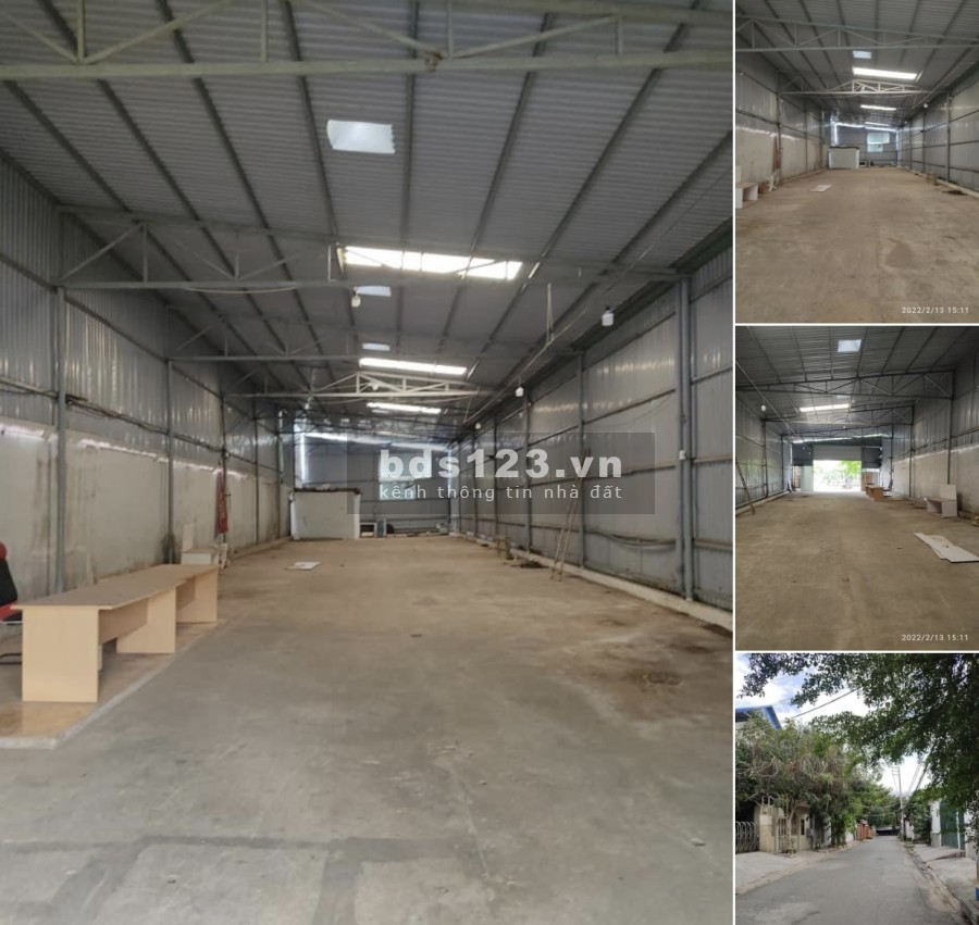 Cho thuê kho xưởng diện tích sử dụng 450m2 trục Hà Huy Giáp Quận 12 liên hệ 0909298353
