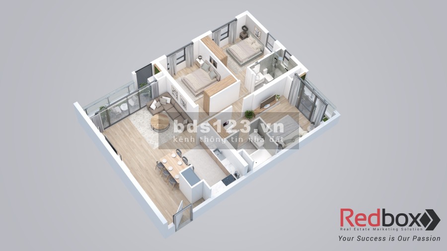 Căn hộ quý phái sang trọng cao cấp the Zei 3 pn, hướng Đông Nam, giá tốt chỉ 52 triệu/m2