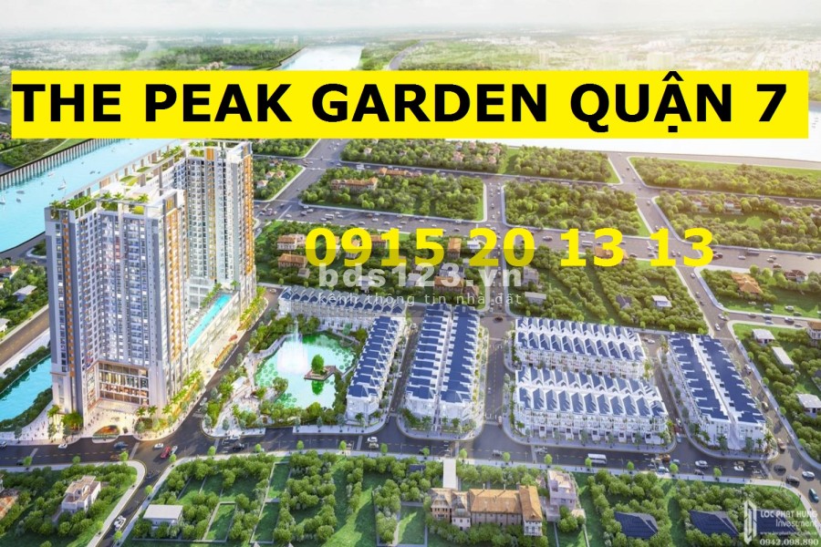 The Peak Garden Quận 7 2PN,3PN Tặng 3 Chỉ Vàng, Chiết khấu 11%, Hỗ Trợ Vay 70%
