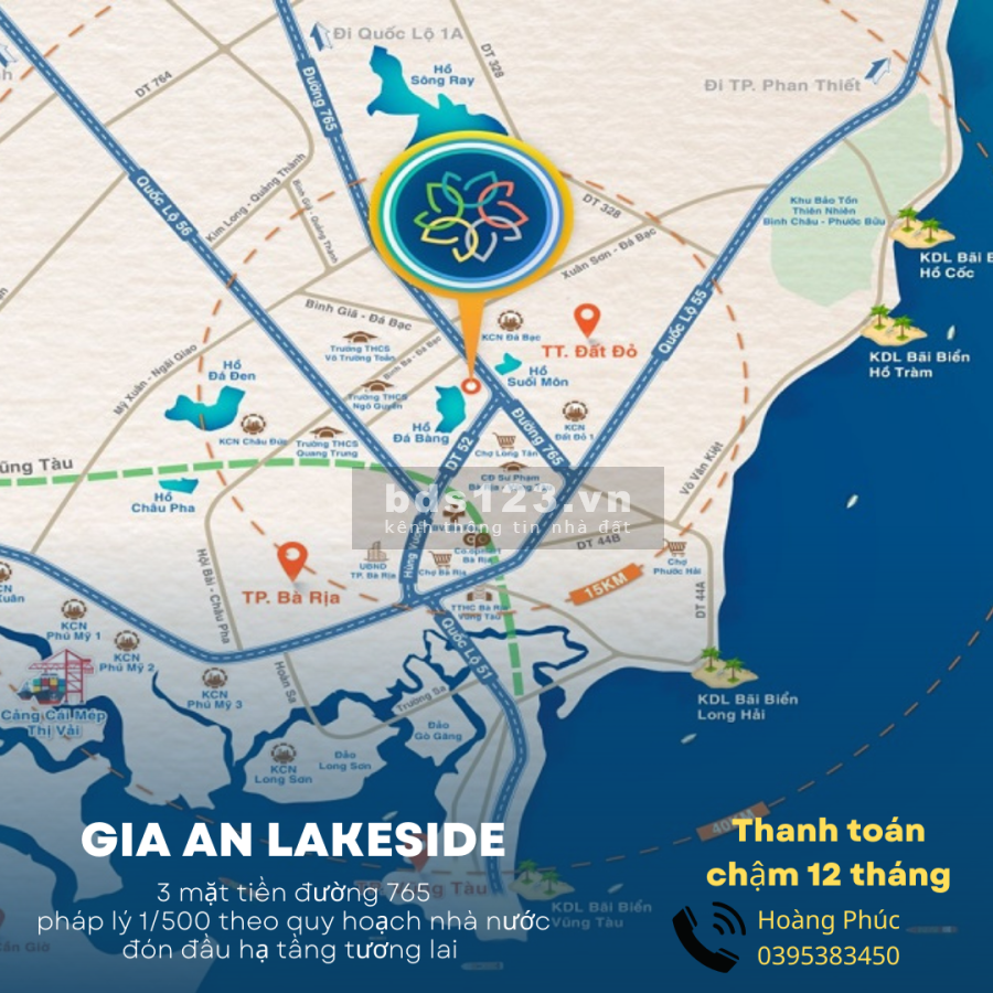 Đón sóng nhà đất cạnh các KCN BRVT chỉ từ 10,9 triệu/m2 - KDC Gia An Lakeside