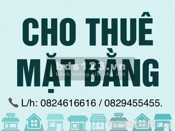 Cho thuê mặt băng làm văn phòng, kho, tiện ích đầy đủ, giá tốt, khu dân cư đông đúc