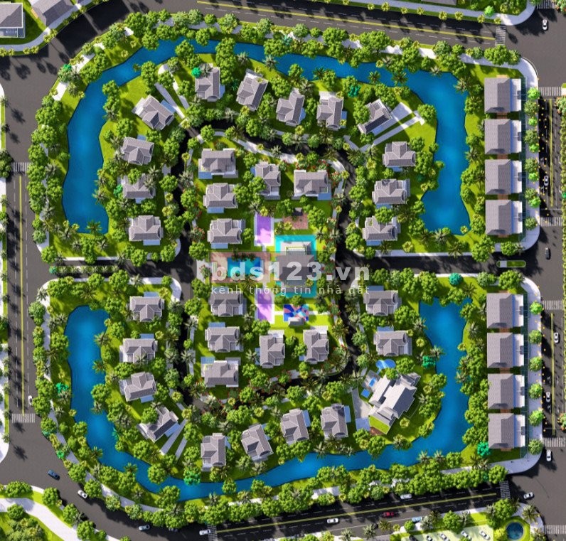 Biệt thự song lập Eco Garden view công viên hồ điều hoà trục 100m, pháp lý chính chủ