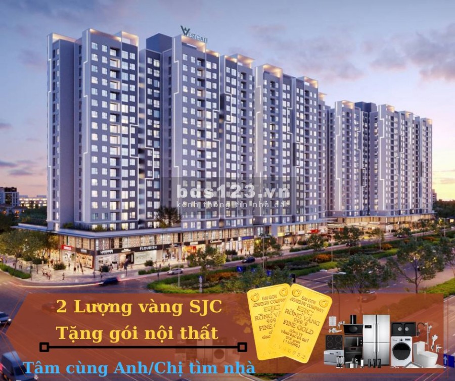 Chỉ 530 Triệu/Căn hộ 2 Phòng ngủ, Chiết khấu Từ 3% Tặng 2 Combo Nội Thất Hafele Cao Cấp Từ Đức