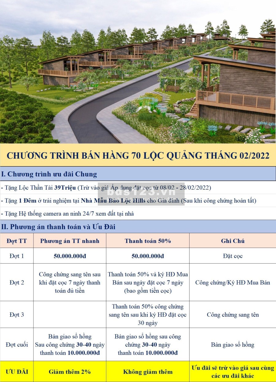 Mở bán 64 lô đất xã Lộc Quảng, Bảo Lâm Lâm Đồng - bảo lộc hills - master land propertyxvn