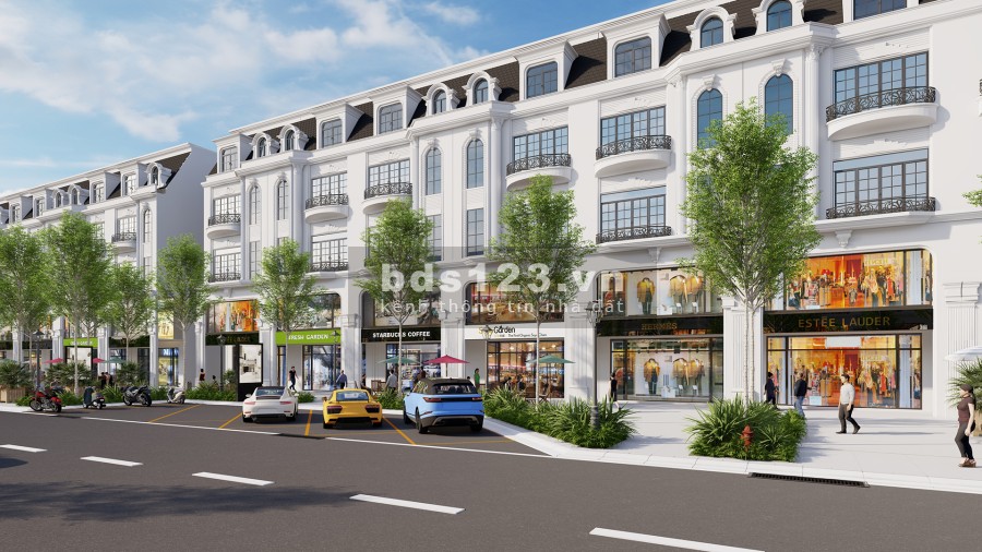 Bán căn góc Shophouse Kim Chung Di Trạch, mặt tiền 7.5m,hướng Đông Nam, giá đất 96tr/m2, ck 10%