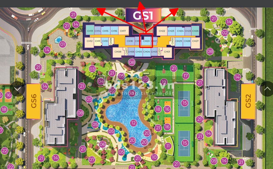 Bán căn hộ 2 phòng ngủ 2 wc diện tích 66.6m2 Vinhomes Smart City giá bán chỉ 2.1 tỷ