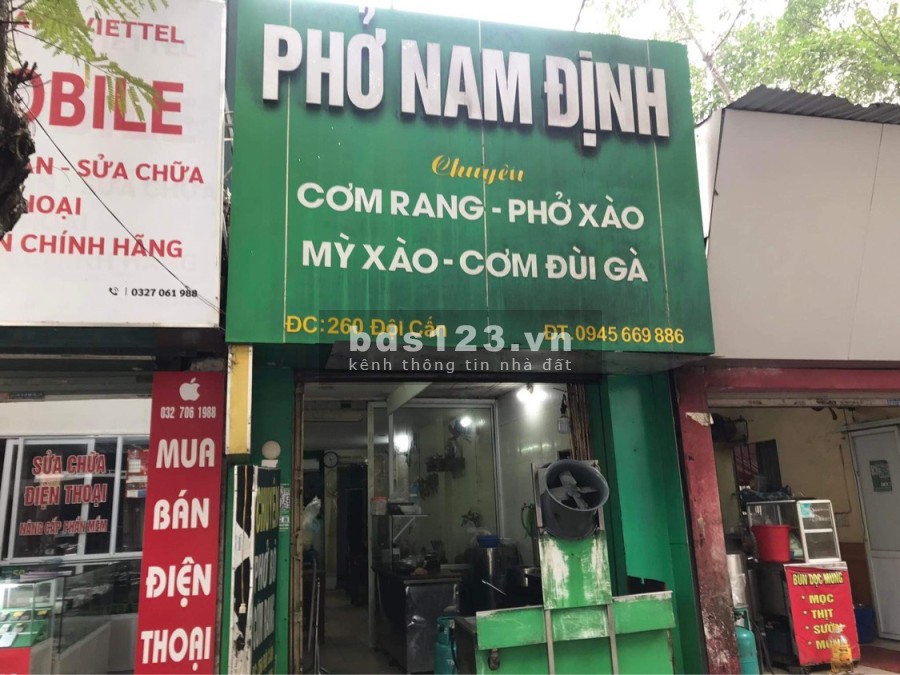 Cho thuê nhà mặt đường 260 Đội Cấn liên hệ 0387939554 giá cho thuê 15 triệu/tháng