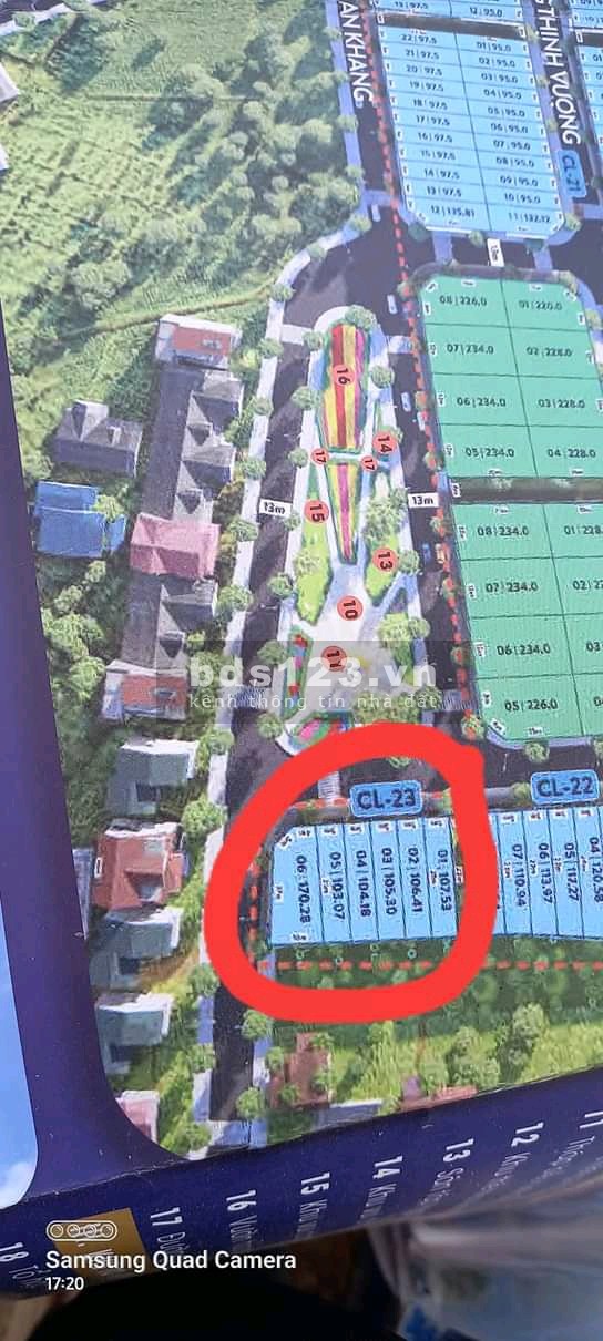 Bán đất nên lô CL23, gần ql6 nhất, view công viên biệt thự giá tốt, liên hệ 0981506240