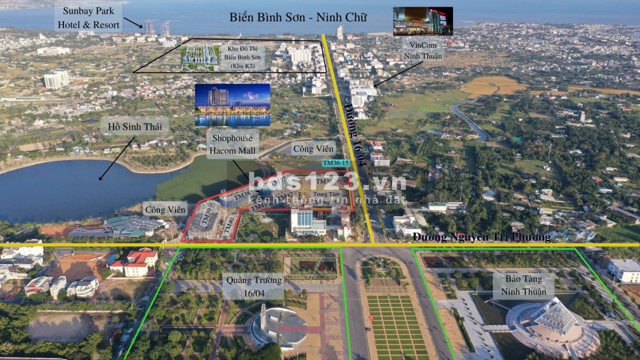 Shophouse Hacom Mall - Tuyến phố duy nhất đẳng cấp nhất Tháp Chàm, Ninh Thuận