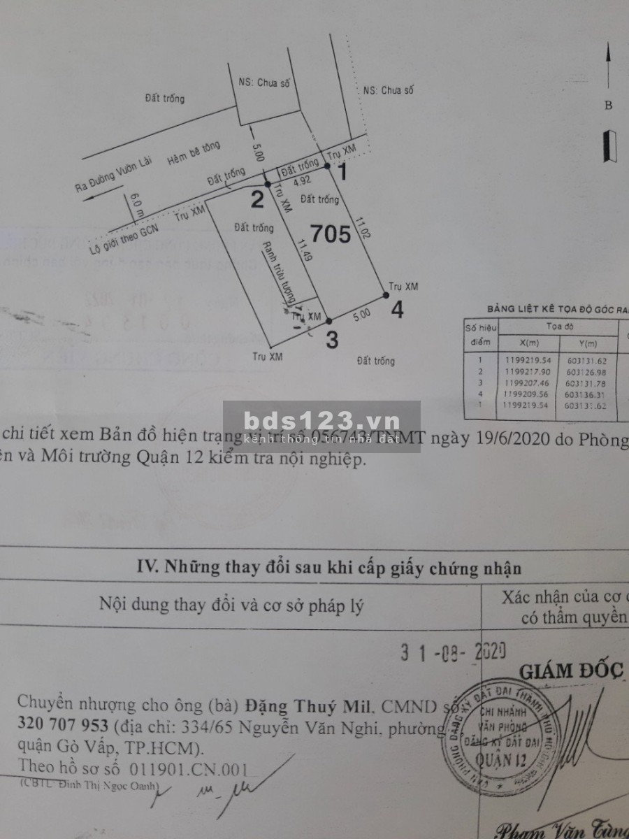 Chính chủ bán đất hẻm xe hơi 1 Sẹc Vườn Lài giá bán chỉ 3.69 tỷ thương lượng nhanh