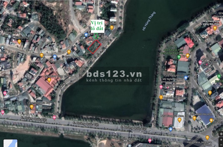 Chính chủ cần tiền bán gấp lô đất biệt thự duy nhất view hồ Hùng Thắng giá bán đầu tư sinh lời