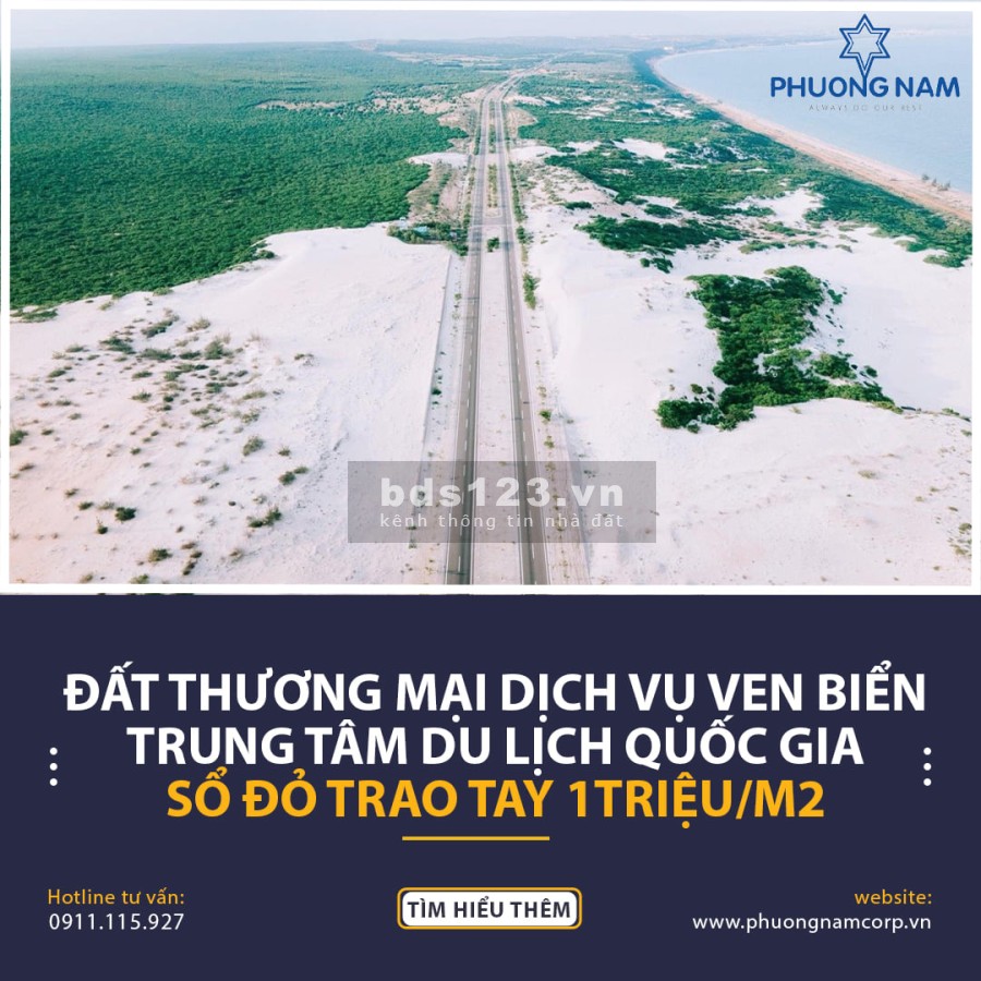 Cần chuyển nhượng lại đấy thương mại du lịch ven biển Hoà Thắng, Bình Thuận, đầu tư chắc thắng