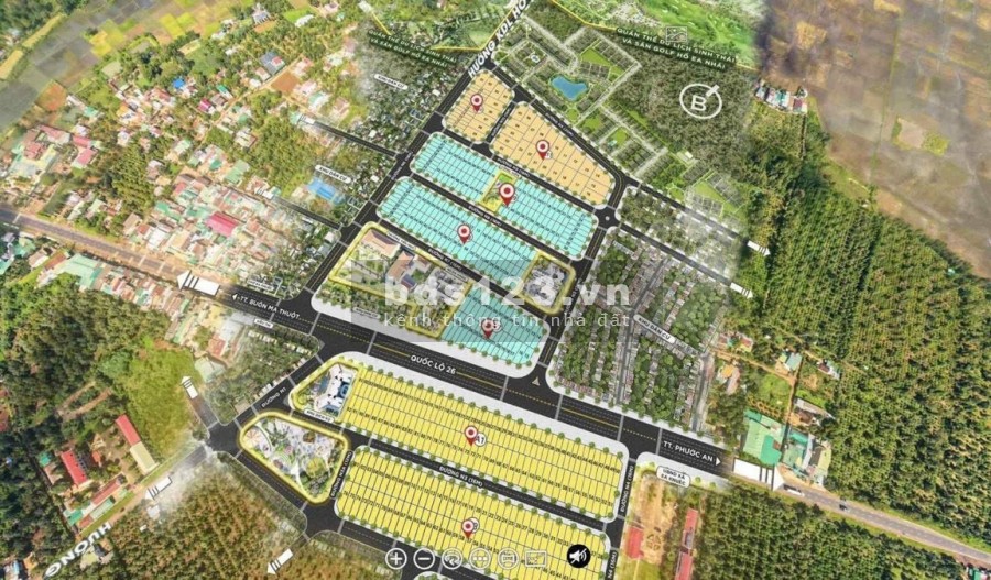 Đất nền sổ đỏ thổ cư trung tâm Ea Knuec huyện Krông Pắc chỉ từ 7tr/m2