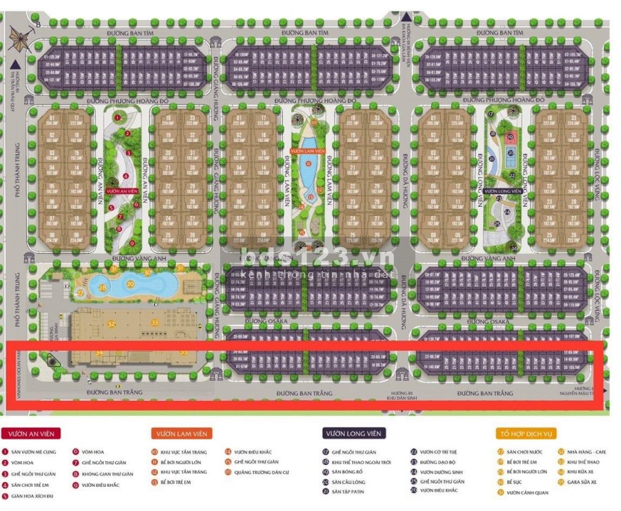 Duy Nhất 1 Suất Ngoại Giao Đường Ban Trắng 22m Euro Twin Park liên hệ 0971816969