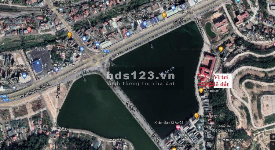 Bán 1 lô đất duy nhất view hồ Ao Cá, thành phố Hạ Long, Quảng Ninh lh 0336823988