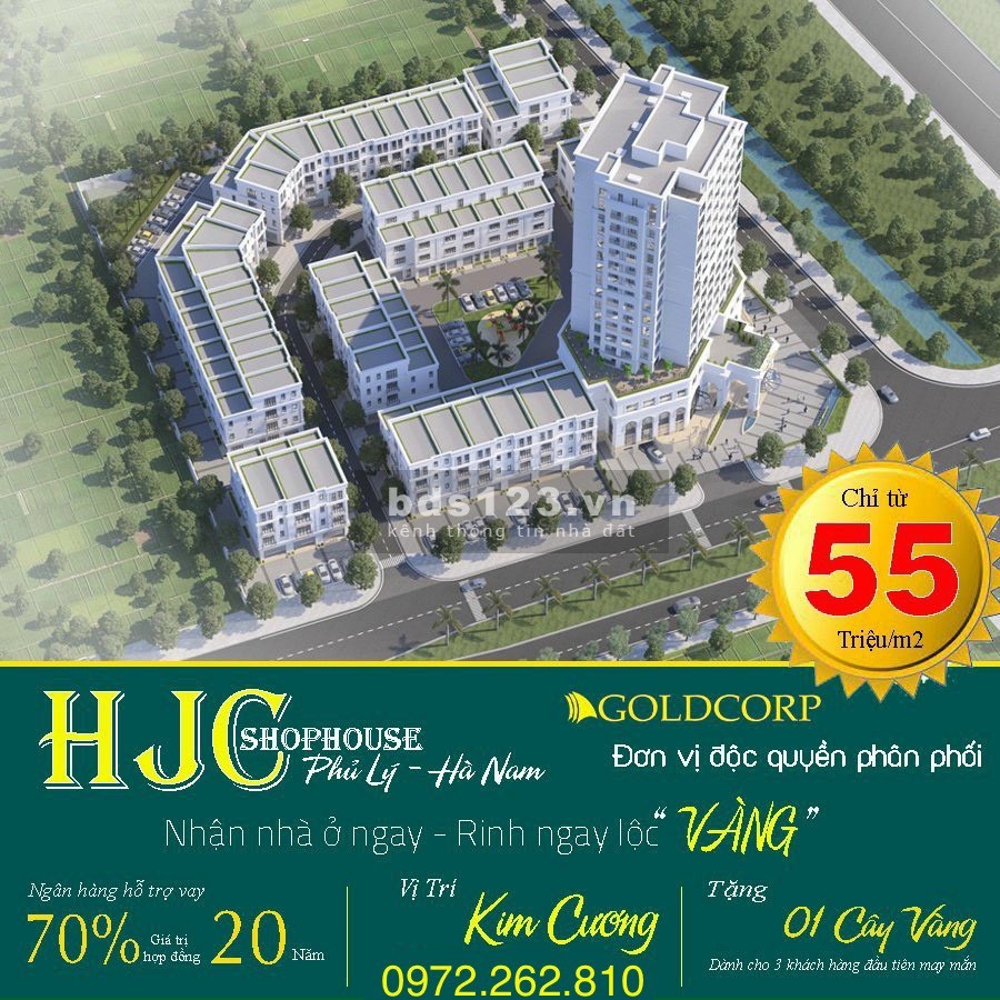 Bán nhà liền kề Phủ Lý dự án HJC Hà Nam đúc kiên cố 3.5 tầng, bàn giao hoàn thiện, giá tốt